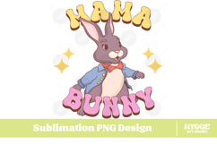 Easter Bunny Sublimation PNG Chick Farm Hip Hop Spring Joy Product Image 1