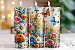 Flowers Tumbler Wrap | Sublimation | Tumblers Product Image 1