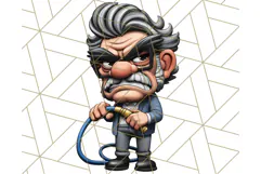 Grumpy Old Man PNG Clipart, Funny Father’s Day Graphics Product Image 2