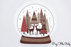 Scandinavian Folk Art Christmas Clipart PNG Product Image 1
