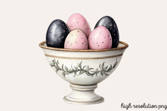 Black Pink Easter Clipart PNG Product Image 1