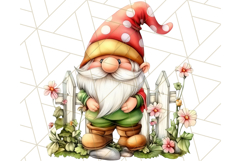 Summer Garden Gnomes Clipart PNG, Summer Country Gnomes Png Product Image 2