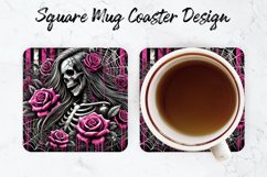Halloween Witch Mug coaster | Coaster | Sublimation Design Product Image 1