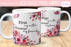 Mom daughter Mug Wrap PNG | Mother's Day mug sublimation Product Image 2