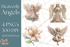 Heavenly Angel Clipart and Clip Art for Christian Christmas Product Image 1