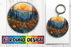 Elegant Floral Car Coaster Design Product Image 1