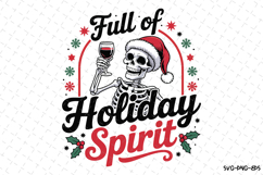 Full of Holiday Spirit Svg | Christmas Svg | Svg Cut Files Product Image 1