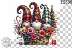 Christmas Gnome Sublimation - Clipart PNG Design Product Image 1