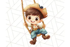 Cartoon Pirate Kids and Animals PNG Clipart for Fun Designs Product Image 2