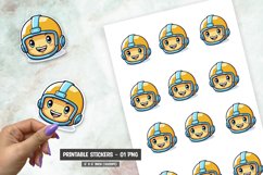 Cartoon sport character sticker png Product Image 1