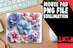 Stylish 3D Flower Design Mouse Pad: Colorful Fun Product Image 1