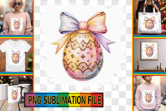 Cheerful TSHIRT Art Ideas PNG, Easter Egg Product Image 1