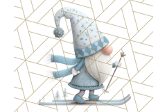 Cozy Winter Gnome Clipart PNG, Christmas Gnome Clip Art Product Image 2
