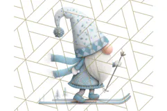 Cozy Winter Gnome Clipart PNG, Christmas Gnome Clip Art Product Image 2