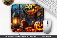 Pumpkin Mouse Pad, Halloween Mouse Pad PNG Design, Halloween Product Image 1