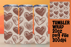 Vibrant Tumbler Design Download , Heart Product Image 1