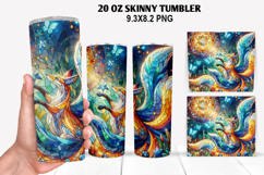 Skinny Tumbler 20oz Wrap Design, Summer Tumble PNG Design Product Image 1