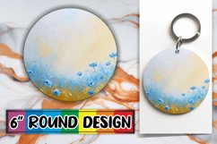 Radiant Springtime Sublimation Circle Design Blooming Product Image 1