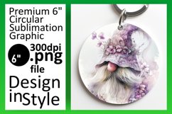 Enchanting Gnome Round Ornament Sublimation Product Image 1