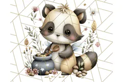Forest Fairy Garden Creatures PNG, Whimsical Woodland Art Product Image 2