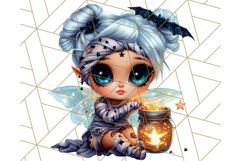 Halloween Fairy Clipart PNG, Cute Chibi Fairy Art Clip Art Product Image 2