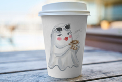 Ghost &amp; Coffee Clipart Product Image 5