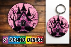 Gorgeous Stained Glass Halloween Round Design Product Image 1