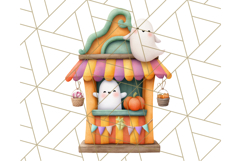 Creepy Carnival Halloween Clipart PNG with Hayride Art Product Image 2