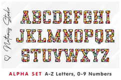 2 Rainbow Leopard Print Alpha Sets. Letters Numbers Clipart. Product Image 2