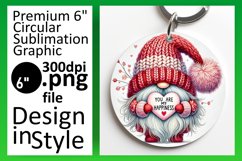 Cute Circle Coaster PNG Artwork , Gnomes Product Image 1