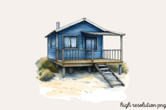 Watercolor Coastal Clipart PNG Product Image 1