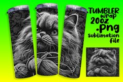 Whisker Wonderland: Sublimation Tumbler Delights Product Image 1