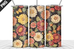 3D Prettiest Flowers Tumbler Wrap | Sublimation Design Product Image 1