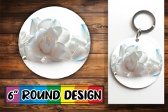 Floral Fantasy PNG Wrap: Spring Sublimation Charm Keychain Product Image 1