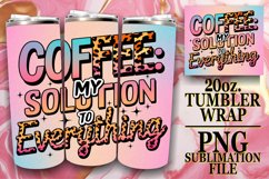 Coffee Mom Glitter Tumbler Wrap | 20oz Funny Quotes Product Image 1