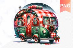 Christmas Whimsical Caravan - Clipart PNG Design Product Image 1