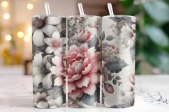 Flowers Tumbler Wrap | Sublimation | Tumblers Product Image 1