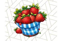 Strawberry Fruit PNG Clipart, Adorable Kawaii Characters Png Product Image 2