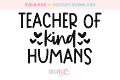 Teacher Of Kind Humans SVG PNG Product Image 2