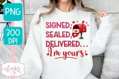 Cute Valentine's day PNG for sublimation, love letter png Product Image 3