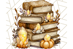 Halloween Fairy House Clipart PNG, Spooky Cottage Art Product Image 2