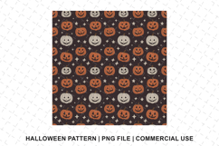 Halloween Pumpkin Pattern Png | Sublimation | Digital Paper Product Image 1