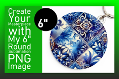 Dynamic Round Design for Coaster Artwork , Watercolor Patter Product Image 1