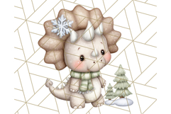 Christmas Dinosaur Party Png, Dino Clipart PNG Product Image 2