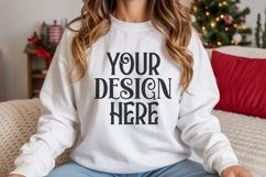 Christmas Gildan 18000 Ash Crewneck Sweatshirt Mocku Product Image 1