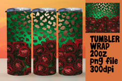 BEAUTY 20oz Tumbler PNG Wrap , Leopard Print Product Image 1