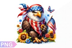 4th Of July Eagle Sublimation - 4th of July Clipart PNG Product Image 1
