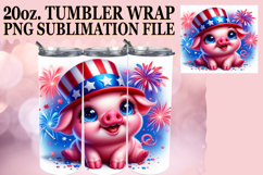 LUMINOUS ADVENTURES 20oz TUMBLER WRAP, USA Animals Product Image 1