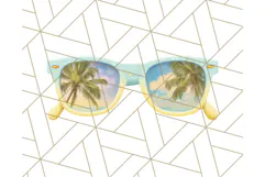 Sky Blue and Sunshine Yellow Summer Clipart PNG, Tropical Product Image 2