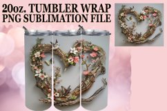 Summer Solstice Tumbler Wrap Sublimation - Floral Delight Product Image 1